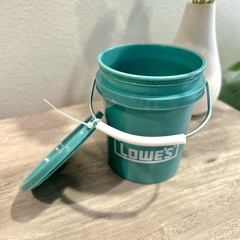 Lowe’s Mini Teal Bucket - Picture 7 of 9